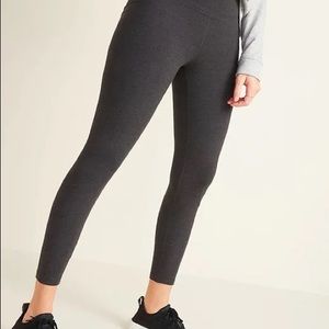 old navy high waisted balance 7/8 dark grey xxl NWT